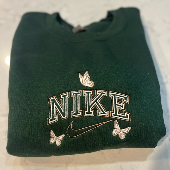 Embroidered Nike Butterfly Crewneck - Picture 3 of 4